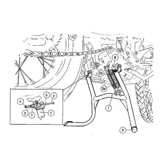 HEPCO & BECKER Hauptständer F 650 GS Dakar bis Bj.2007/ G 650 GS Sertao
