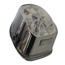 SHIN YO LED-Rücklicht, getöntes Glas und Chromreflektor, für viele HD-Modelle 1973-1998