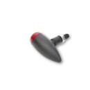 HIGHSIDER LED-Rücklicht MICRO-BULLET, schwarz, rot Aluminium, schwarz