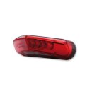SHIN YO LED Rücklicht, rotes Glas Kunststoff, schwarz