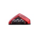 SHIN YO LED Rücklicht, rotes Glas Kunststoff, schwarz