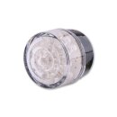 SHIN YO Einsatz LED-Mini-Rücklicht BULLET, rund, Glas transparent Kunststoff, schwarz