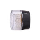 SHIN YO Einsatz LED-Mini-Rücklicht BULLET, rund, Glas transparent Kunststoff, schwarz