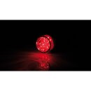 SHIN YO Einsatz LED-Mini-Rücklicht BULLET, rund, Glas transparent Kunststoff, schwarz