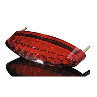 SHIN YO NUMBER1 LED Mini Rücklicht, mit Kennzeichenbeleuchtung, rotes Glas Kunststoff,