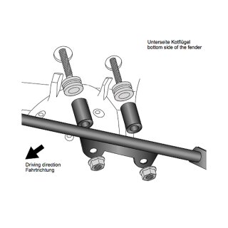 HEPCO & BECKER Halteset für Stützstrebe 4210994 0001 CRF 1000 Africa Twin Bj.2016-2017