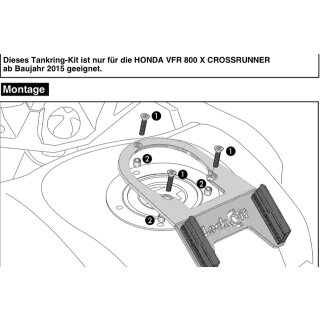 HEPCO & BECKER Lock-it Tankrucksackbefestigung VFR 800 X Crossrunner ab Bj.2015