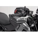 Hebelschützer mit Windabweiser Schwarz. Triumph Trident 660 (21-).