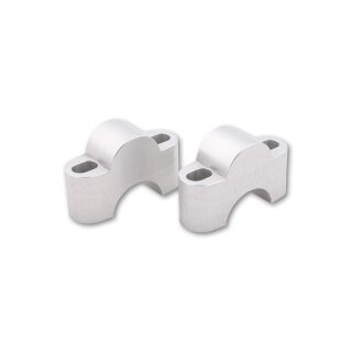 LSL Klemmbockerhöhung 25mm für Ø28,6mm Lenker Aluminium, silber