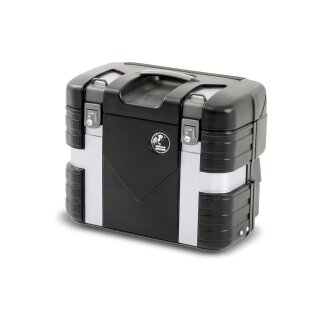 HEPCO & BECKER GOBI-Koffer 37 black Edition inkl. montierten Gepäckhaken