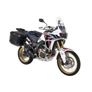 HEPCO & BECKER Kofferträger Cutout inkl. Xplorer-Koffer CRF 1000 Africa Twin ab Bj.2018, Koffer silber