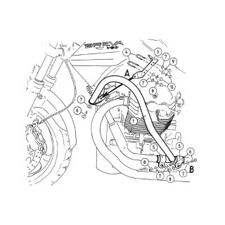 HEPCO & BECKER Motorschutzbügel Breva V 750 ie