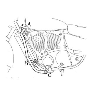 HEPCO & BECKER Motorschutzbügel VT 1100 C3 Shadow