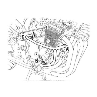 HEPCO & BECKER Motorschutzbügel GSF 650 / S Bandit