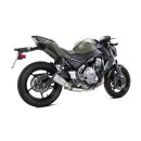 IXRACE MK2 Komplettanlage mit Kat, KAWASAKI Z 650/650 Ninja, 21- (Euro5) Edelstahl, silber