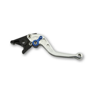 LSL Kupplungshebel L73R, kurz, silber/blau Aluminium, silber