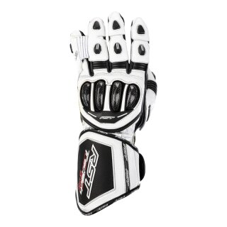 RST Tractech Evo 4 Leder Handschuhe Weiß/Schwarz Größe S