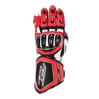 RST Tractech Evo 4 Leder Handschuhe Rot/Weiß/Schwarz Größe M