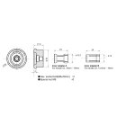 DAYTONA Lenkerendenspiegel Adapter UNIVERSAL Aluminium, schwarz