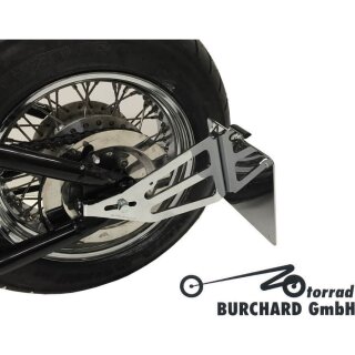 Burchard Excellence Seitlicher Kennzeichenhalter mit Teilegutachten, VT 600 Shadow/PC21, schwarz glänzend