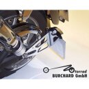 Burchard Excellence Seitlicher Kennzeichenhalter mit Teilegutachten, VN 1700 Classic/VNT70E, schwarz glänzend