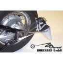 Burchard Excellence Seitlicher Kennzeichenhalter mit Teilegutachten diverse Yamaha, schwarz glänzend