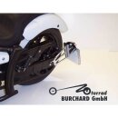 Burchard Excellence Seitlicher Kennzeichenhalter mit Teilegutachten, für Yamaha XVS 950 A Midnight Star/VN02, chrom