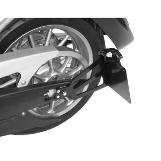 Burchard Excellence Seitlicher Kennzeichenhalter mit Teilegutachten, für Suzuki VL 125 Intruder/A4, schwarz matt