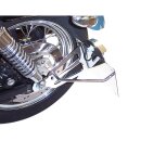 Burchard Excellence Seitlicher Kennzeichenhalter mit Teilegutachten, für Harley Davidson Sportster/XL2 19mm Achse,chrom