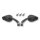 HIGHSIDER Spiegel PHOENIX 2 Aluminium, schwarz