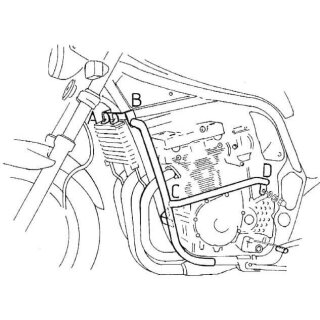 HEPCO & BECKER Motorschutzbügel Suzuki GSF 600 S/N Bandit, 1996-1999