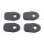 HIGHSIDER Montageplatten INDY SPACER, Kawasaki Z 650 RS, 22- Kunststoff, schwarz