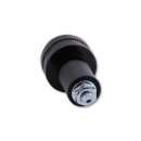 SHIN YO Lenkergewicht, schwarz, gerändelt, für Stahllenker Aluminium, schwarz