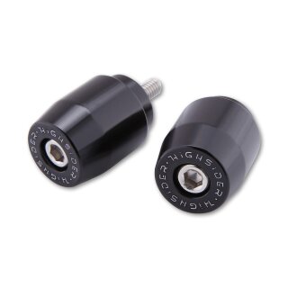 Lenkergewichte Alu, schwarz, f. YAMAHA 1, Paar