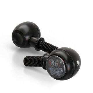 SHIN YO CIRCULA-S 3in1 Rück-, Bremslicht, Blinker Aluminium, schwarz