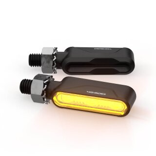 HIGHSIDER ESAGANO-RS LED Blinker Aluminium, schwarz