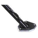 Seitenständerplatte silber/schwarz für Triumph...