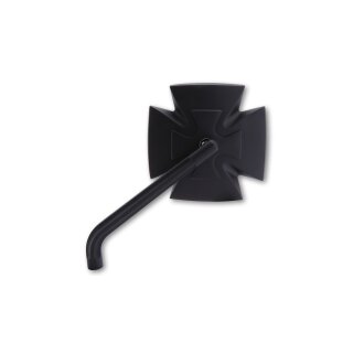 HIGHSIDER Spiegel IRON CROSS Aluminium, schwarz