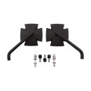 HIGHSIDER Spiegel IRON CROSS Aluminium, schwarz