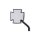 HIGHSIDER Spiegel IRON CROSS Aluminium, schwarz