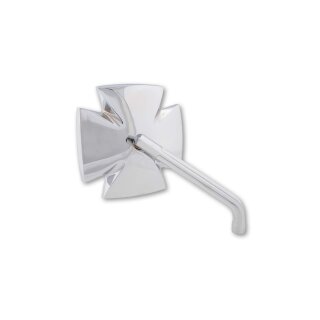 HIGHSIDER Spiegel IRON CROSS Aluminium, chrom