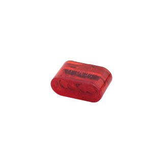 HIGHSIDER Little STAR-MX PRO Modul Rücklicht, rotes Glas, zum Einbau, E-gepr, Stück Kunststoff,