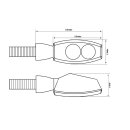SHIN YO LED Blinker MULTIFACE, white Kunststoff, weiss
