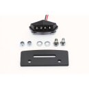HIGHSIDER Halteplatte mit LED Kennzeichenleuchte 256-064 Stahl, schwarz