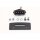 HIGHSIDER Halteplatte mit LED Kennzeichenleuchte 256-064 Stahl, schwarz