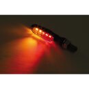 HIGHSIDER SONIC-X1 LED Rück-, Bremslicht, Blinker Aluminium, schwarz