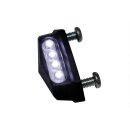 SHIN YO LED Kennzeichenbeleuchtung QUADRO Aluminium, schwarz