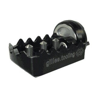 Gilles Fußrastenanlage RCT12GT für Honda XL1000V Varadero, Bj. 1999-2001, schwarz-silber