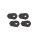 HIGHSIDER Montageplatten INDY SPACER, SUZUKI GSX-R 125, 17-18 Aluminium, schwarz