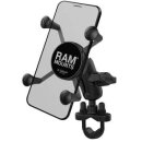 RAM Mounts Lenkerhalterung mit X-Grip Universal Halteklammer für Smartphones - Klemmschelle